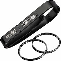 Keychain Holder, Wisdompro Anti-lost Heavy Duty Stainless Steel